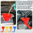 thumbnail image 4 of Wide Mouth Oil Funnel with Hose Extension Flexible Funnels for Automotive Use Removable Mesh Filter for Car Fuel, Transmission Fluid, Oil Change(3, Red), 4 of 7