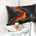 thumbnail image 4 of Fuzoiu Molten Lava Abstract Flow Print Pillow Case with Hidden Zipper,Pillow Covers,Soft and Comfortable Pillowcase-20"x30", 4 of 6