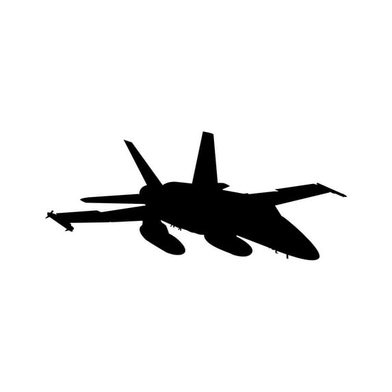 F-18 Hornet Sticker Decal Die Cut - Self Adhesive Vinyl - Weatherproof - Made in USA - Many Color and Sizes - f18 super hornet