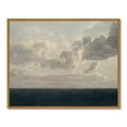 thumbnail image 4 of Drsoum Vintage Cloud Over Sea Wall Art 11x14in Natural Framed Rustic Retro Ocean Landscape Prints Farmhouse Classic Decorations for Living Room Bedroom, 4 of 6
