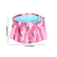 thumbnail image 3 of Baño de pies plegable para viajes y lavabo: cubo plegable portátil con bolsa de almacenamiento, paño impermeable, azul/rosa, 11,4" x 6,7", 3 of 6
