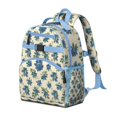 thumbnail image 2 of Blue Floral Pattern Backpack for School,Cute School Bag,Schoolbag with Adjustable Shoulder Straps & Padded Back,15.25"x11.5"x5.25", 2 of 6