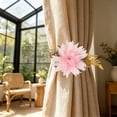 thumbnail image 4 of Antqov Curtain Tiebacks, Cute Flower Curtain Holdbacks No Drill Curtain Ties Decorative Curtain Clips for Living Room, Bedroom, Office, Home Supplies, 4 of 6
