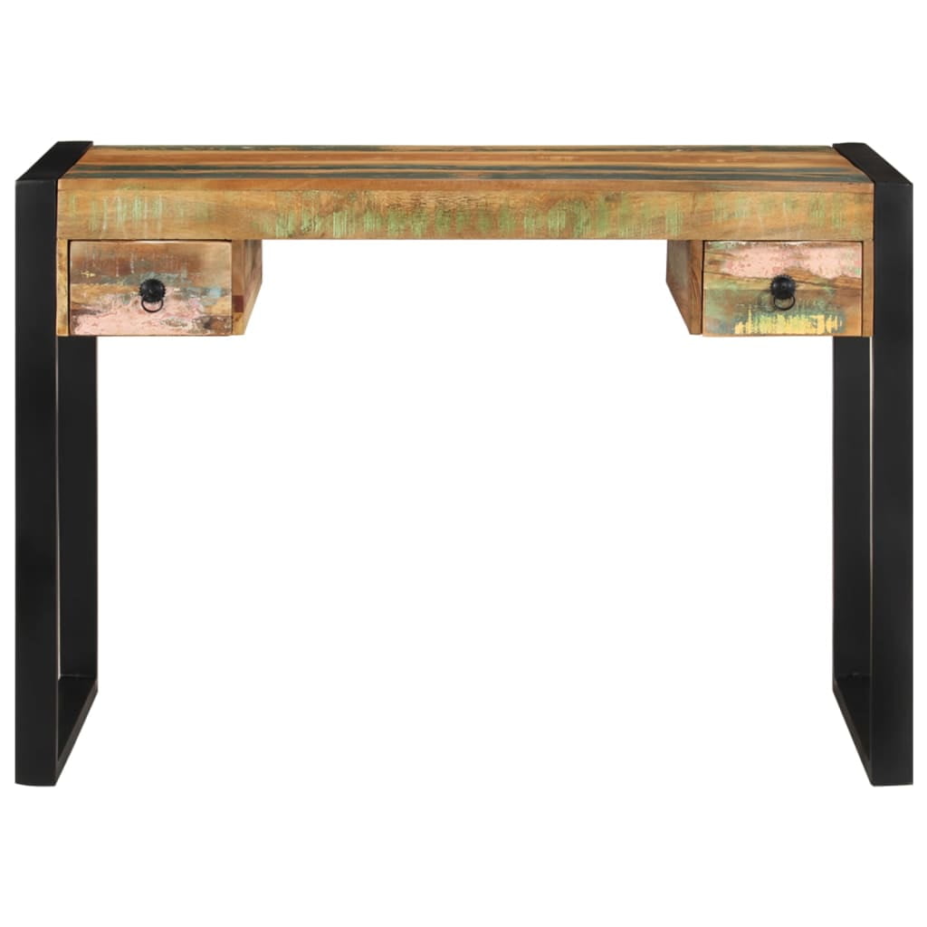 Kepooman Modern Solid Reclaimed Wood Workstation Table for Home Office, 43.3" x 19.7" x 30.3", Brown Kepooman Modern Solid Reclaimed Wood Workstation Table for Home Office, 43.3" x 19.7" x 30.3", Brown
