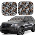 thumbnail image 2 of Uemuo Colorful Screws Printed 2 PCS Car Windshield Sun Shade, Auto Sun Heat and UV Rays Blocker, Foldable Automotive Front Window Sunshade Protector, 2 of 7