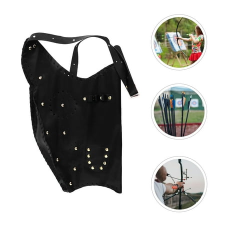 FRCOLOR 1pc Black Fiber Leather Arrow Holder Quiver for Storage Perfect for Outdoor Use