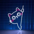 thumbnail image 2 of Handmadetneonsign Cat Neon Sign, Cute Cat Wall Art Decor, Cat Pet Led Sign, Pet Bedroom Home Wall Decor, 2 of 5