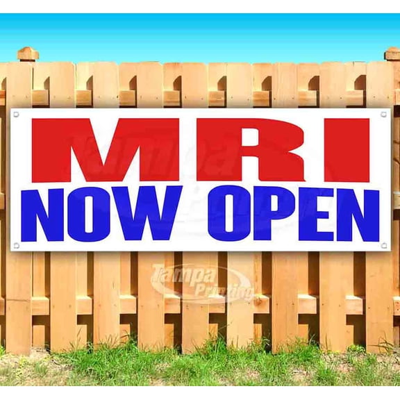 Mri Now Open 13 oz Vinyl Banner With Metal Grommets