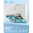 thumbnail image 4 of i-Blason Cosmo Snap Case Designed for iPhone Xs (2018) / iPhone X (2017), Slim with Built-in 360° Rotatable Ring Holder Kickstand Supports Car Mount (Ocean), 4 of 7