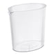 thumbnail image 1 of Bote de basura Papelera Papelera Papelera transparente para baño de oficina Blanco, 1 of 9