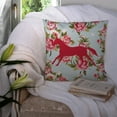 thumbnail image 3 of Carolines Treasures Horse Shabby Chic Blue Roses Canvas Fabric Decorative Pillow BB1003 14Hx14W multicolor, 3 of 4