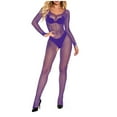 thumbnail image 1 of Lencería de mujer Medias de red Tirantes Body sin entrepierna Body de nailon para mujer, 1 of 8