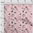thumbnail image 2 of oneOoneViscoseChiffonPinkFabricMedicalVirusFabricForSewingPrintedCraftFabricByTheYard42InchWide, 2 of 4