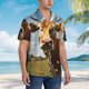 thumbnail image 3 of Fotbe Daisy Flower Field Cow Camisa Hawaiana para Hombre Unisex – Camisa Casual de Verano con Botones de Manga Corta de Algodón y Lino,Medium, 3 of 7