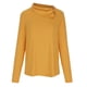 thumbnail image 3 of Blusa Casual Odeerbi para Mujer de Manga larga con botones y cuello de pila Sólido, 3 of 7