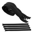 thumbnail image 5 of Phenofice 5Pcs Heavy Duty Zipper for Crafts and Costume Designing 60cm Length with 3.5cm Width in Black Nylon, 5 of 8