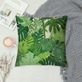 thumbnail image 2 of GOSMITH  Spring Summer Pillow Covers, Decorative Throw Pillow Case Outdoor Pillow Cover, Xmas Plant Pattern Fabric Green for Home Couch Holiday Decor, 2 of 5
