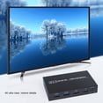 thumbnail image 4 of Salida 4K Ultra Hd Conmutador Kvm Con Carcasa De Metal Conmutador De Pantalla 2.0 Compatible Con Hdmi Conmutador De Teclado Y Ratón Compartido 2 Entradas 1 Advancent EL012478-00, 4 of 6