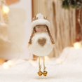 thumbnail image 5 of Adornos navideños colgantes, adornos navideños colgantes de ángel de alce para decoración de árbol de Navidad, muñeco de ángel, adorno navideño para fiesta en casa de Navidad, decoración de vacaciones kaili Sencillez, 5 of 5