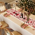 thumbnail image 4 of Christmas Table Runner Waterproof Polyester Long Narrow Table Cover for Dining Room Coffee Table Holiday Dinner Party Decor(B), 4 of 6