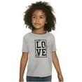 thumbnail image 3 of Love Pretty Floral Romantic Gym Yoga Girls Kids T Shirt Tees Teen Brisco Brands XS, 3 of 6