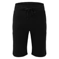 thumbnail image 4 of YOTMKGDO Straight-Leg Short Casual Solid Shorts for Men, Black 4XL, 4 of 8