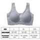 thumbnail image 5 of Sujetador de mujer Sujetador Hacer subir acolchado inalámbrico Sujetador deportivo de látex desmontable Ropa interior superior, Gris, XXL Jumpingount AP001365-09, 5 of 7