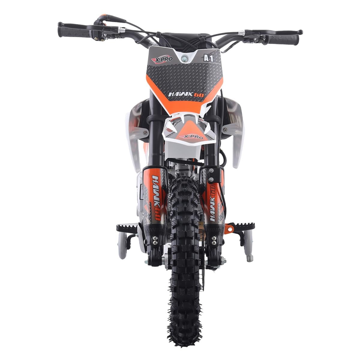 X-Pro Hawk 60 Dirt Bike with CVT Transmission, Electric Start, Disc Brake! 10" Wheels!