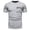 Gray, variant on ZCFZJW Mens Casual Summer Personality T-Shirts Trendy Regular Fit Short Sleeve Round Neck Pullover Pockets Tshirt Tops Trendy Lightweight Comfy Tees White L