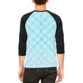 thumbnail image 2 of Christmas Viking Helm of Awe Snowflakes Mens Raglan T Shirt White-Black X-LG, 2 of 2