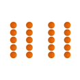 thumbnail image 3 of Thinsony Versatile EVA Foam Golf Swing Exercises Practice Training Balls Suitable for All Skill Levels Orange 42mm 2Set, 3 of 6
