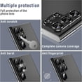 thumbnail image 6 of Dteck for Samsung Galaxy S25 Ultra Case, 3 in 1 Shock Absorption Slim Fit Bumper Metal Cover with Tempered Glass Screen Protector Camera Lens Protector for Samsung Galaxy S25 Ultra 6.9" 2025,Black, 6 of 7