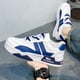 thumbnail image 5 of Zapatos casuales para hombre cómodos de cuero de PU ligeros de dos tonos para viajes al aire libre Ndcxsfigh Tenis De Mujer Tenis De Hombre, 5 of 9