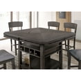 thumbnail image 5 of Furniture of America Harly Wood Multi-Storage Counter Height Table, Gray, 5 of 6