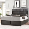 thumbnail image 4 of Belani Wood Panel Bed Set, King Bed, Dresser, Mirror, Nightstand, Chest, Espresso, 4 of 15