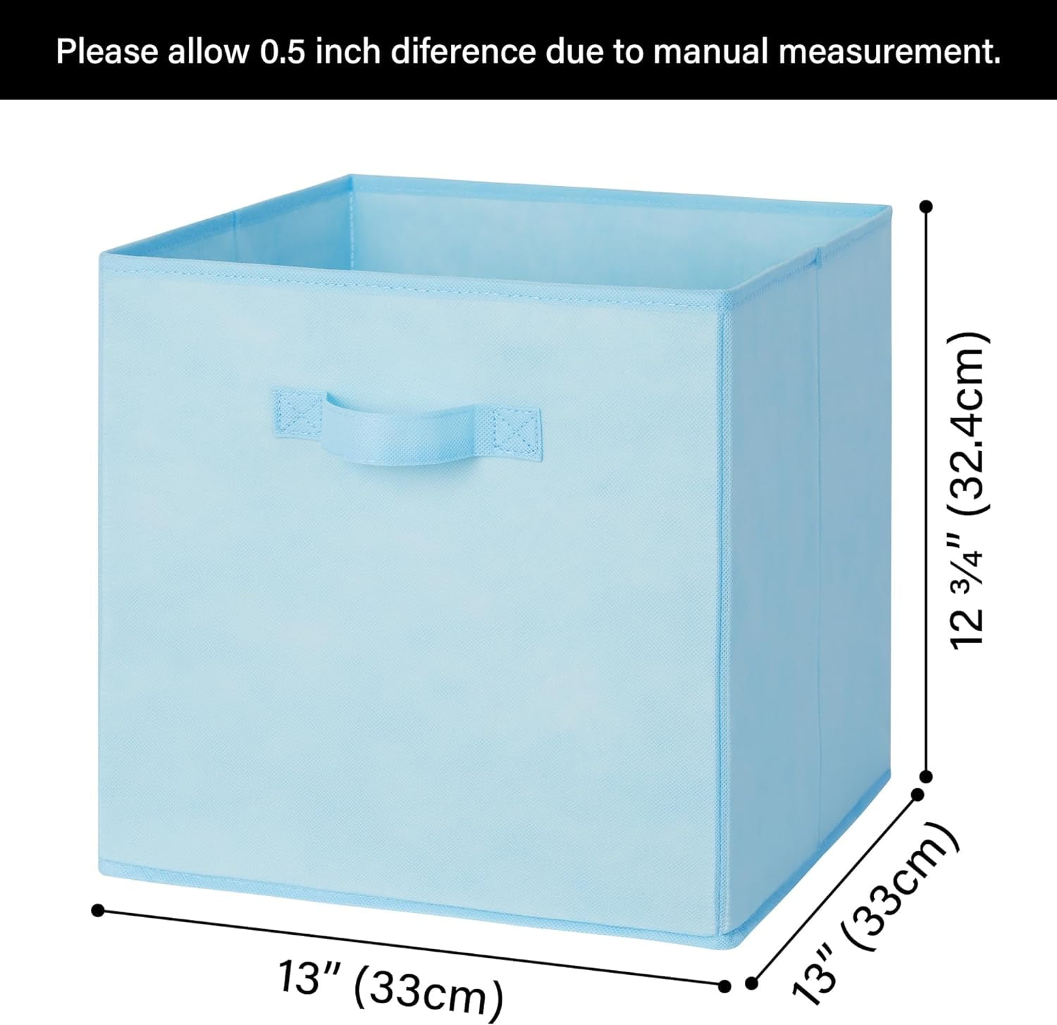 GRANNY SAYS Storage Cube Organizer, 13 Inch Cube Storage Bins, Fabric Storage Bins for Cube Shelf & Closet, 8-Pack