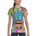 thumbnail image 4 of Game My Singing Monsters Teen T-Shirt Crewneck Short Sleeve Double-Sided Print Summer Tee Shirts Top For Youth Boys Girls Children X-Small, 4 of 7