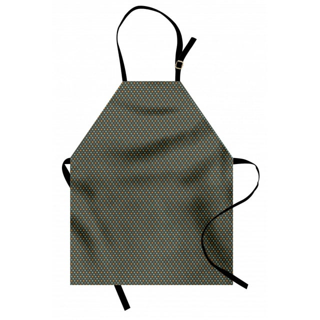 Star Apron, Abstract Symmetric Modern Tile with Little Pattern, Unisex Kitchen Bib with Adjustable Neck for Cooking Gardening, Adult Size, Multicolor, by Ambesonne