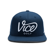 Vice Golf Crew Cap Blue - Flex Brim- Adjustable