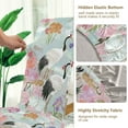 thumbnail image 5 of Yayeee 4 Pack Dining Chair Covers Stretch Parson Chairs Slipcovers Seat Protector, Colorful Flowers Blossoms, 5 of 6