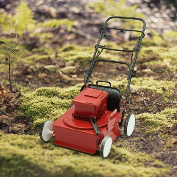 Portable Dollhouse Miniature Lawn Mower Educational Toys for Mini Courtyard