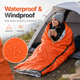 thumbnail image 7 of Emergency Sleeping Bag 3-Pack – Ultra-Lightweight, Thermal Insulated, Waterproof, 84" x 36" – Essential Survival Gear for Outdoor, Hiking, CampingA, 7 of 7
