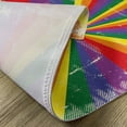 thumbnail image 5 of Ambesonne Pride Place Mats Set of 4, Vintage Radial Scratched, Standard Size, Multicolor, 5 of 6