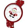 thumbnail image 4 of Blekon Collections Women's 38mm Case Christmas Themed Metal Stretch Band Watch, 4 of 7