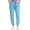 Sky Blue, variant on UOCUFY Womens Scrub Pants - Soft Stretch Yoga Style with Pockets, Slim Drawstring Jogger Scrubs Dark Purple,Size XXL