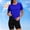 Blue, variant on Lutiedan Women's Sun Protection T-Shirt Short Sleeve UPF 50+ UV Rash Guard Shirt Crew Neck Workout Hiking Athletic Tops
