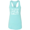 thumbnail image 1 of The Ocean Made Me Salty Racerback Tank, 1 of 3