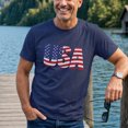 thumbnail image 4 of Jollimate Vintage USA Flag T-Shirt, Distressed American Flag Graphic Tee, Patriotic Shirt for Men, 4 of 6