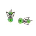 thumbnail image 3 of KLKCMS 12 Pcs Pendentif Breloques Ajourées en Alliage à Filigrane avec Perles en Verre Cristal Pendantes Vert Profond, 3 of 9
