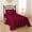 Burgundy, variant on 4 Piece Cot Sheets Set 25" x 75" with 6 Inch Deep 100% Egyptian Cotton 400 Thread Count Cot Bed Sheets for Narrow Twin, Camp Bunk, Includes 1 Fitted , 1 Flat & 2 Pillowcases – Aqua-Blue Solid